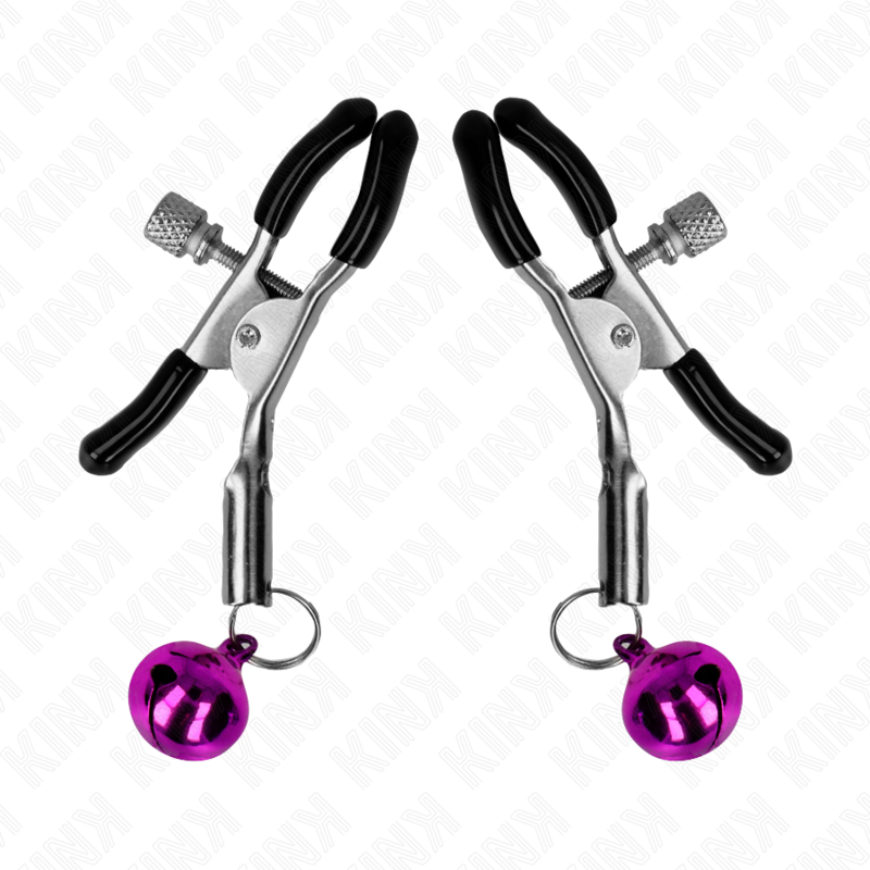 KINK - MORSETTO PER CAPEZZOLO A CAMPANA SINGOLA VIOLA 6 CM