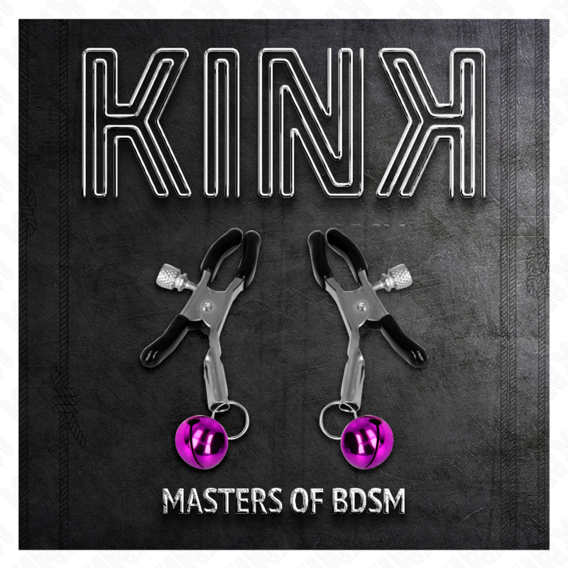 KINK - MORSETTO PER CAPEZZOLO A CAMPANA SINGOLA VIOLA 6 CM