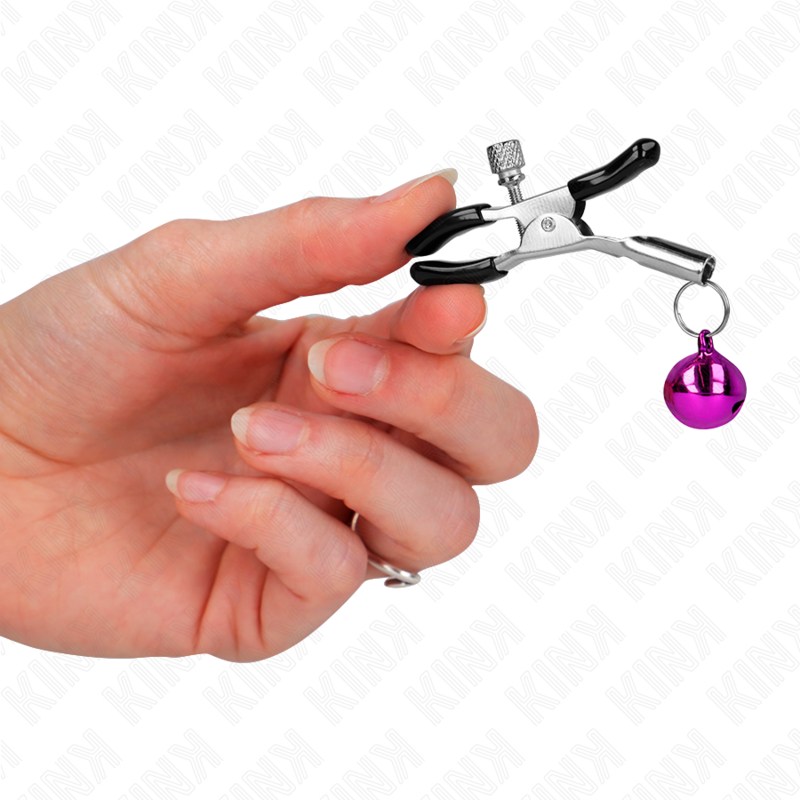 KINK - MORSETTO PER CAPEZZOLO A CAMPANA SINGOLA VIOLA 6 CM