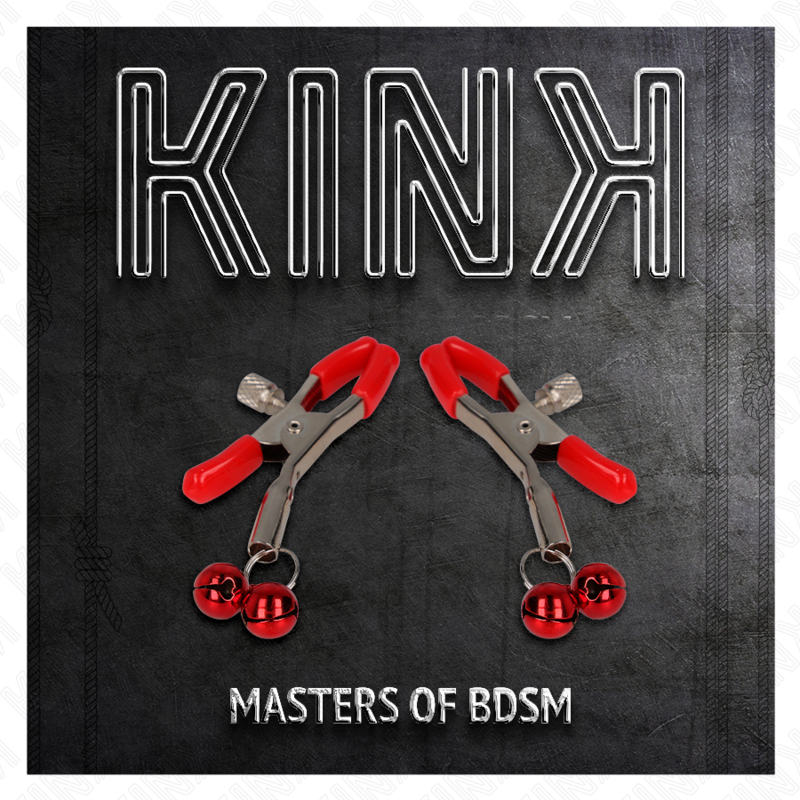 KINK - MORSETTO PER CAPEZZOLO A DOPPIA CAMPANA ROSSA ROSSO 6 CM