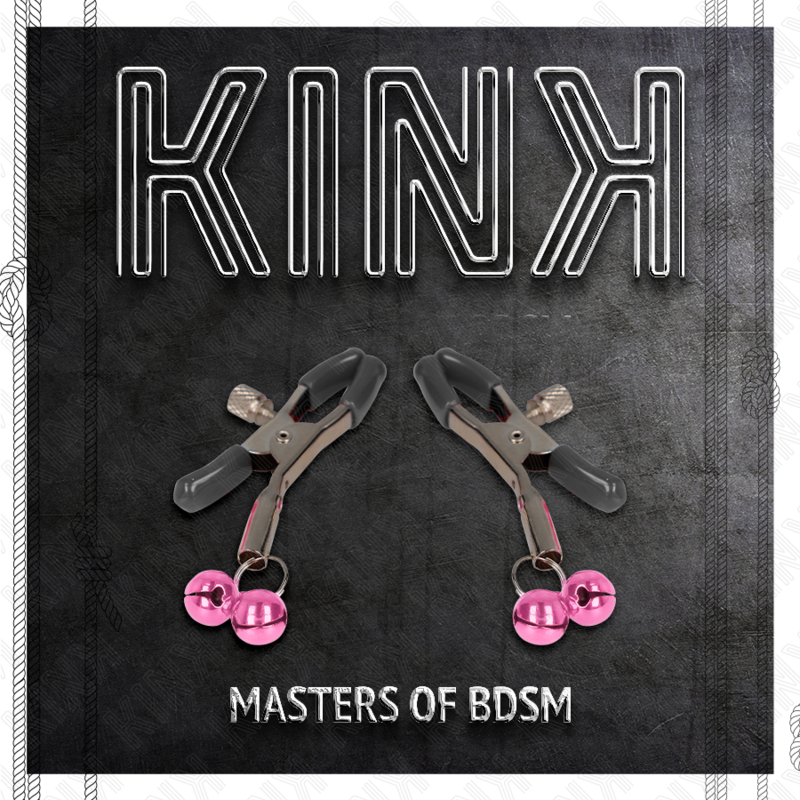 KINK - MORSETTO PER CAPEZZOLI A DOPPIA CAMPANA ROSA 6 CM