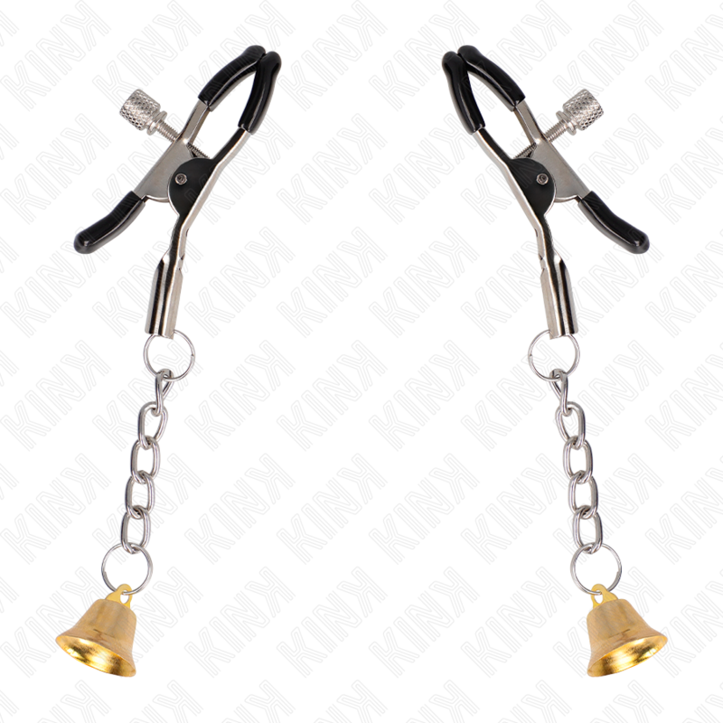 KINK - MORSETTI PER CAPEZZOLI A CAMPANELLA D'ORO 6 CM