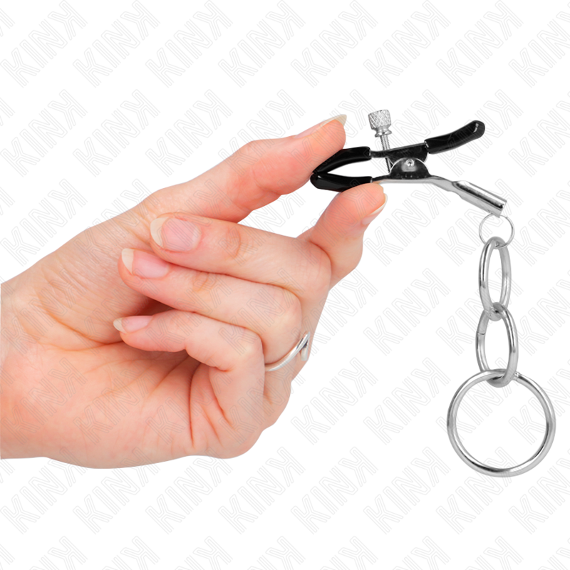 KINK - MORSETTO PER NIPPLO CON 3 O-RING 6 CM