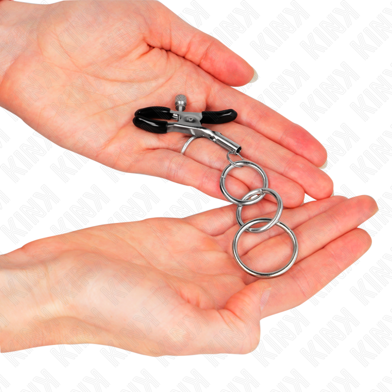 KINK - MORSETTO PER NIPPLO CON 3 O-RING 6 CM
