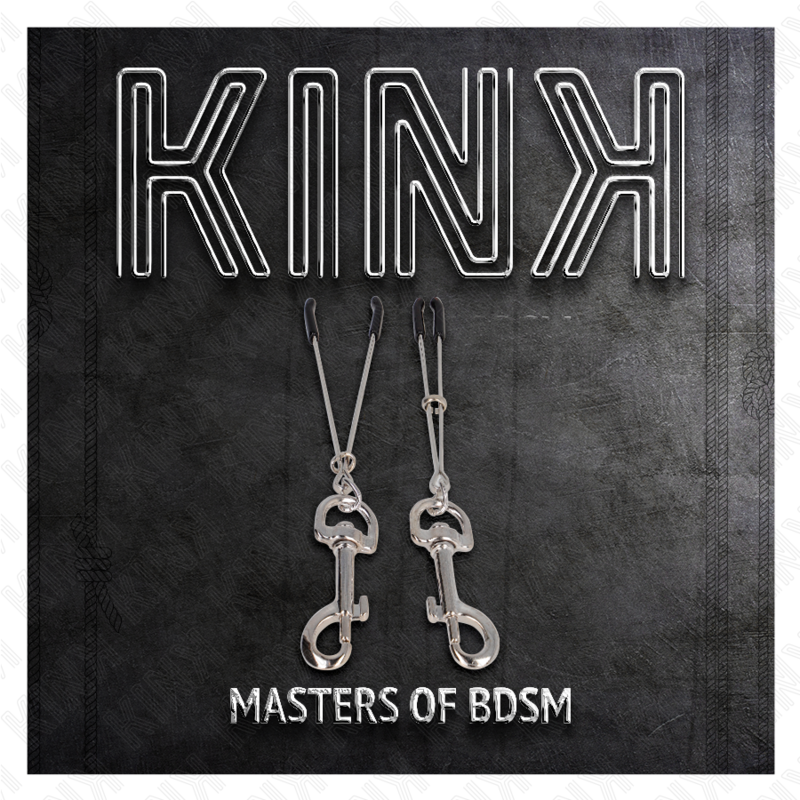 KINK - PINZA PARA PEZONES CON GANCHO FINO PLATEADO 7 CM