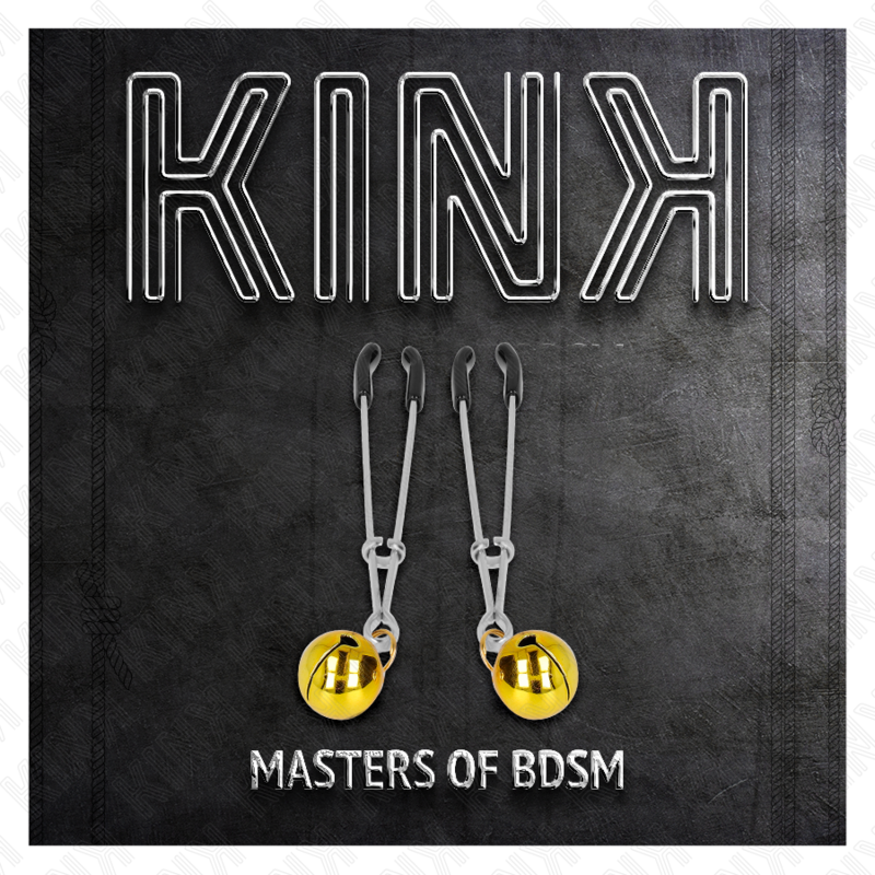 KINK - MORSETTI PER CAPEZZOLI A CAMPANA SOTTILE ORO 7 CM