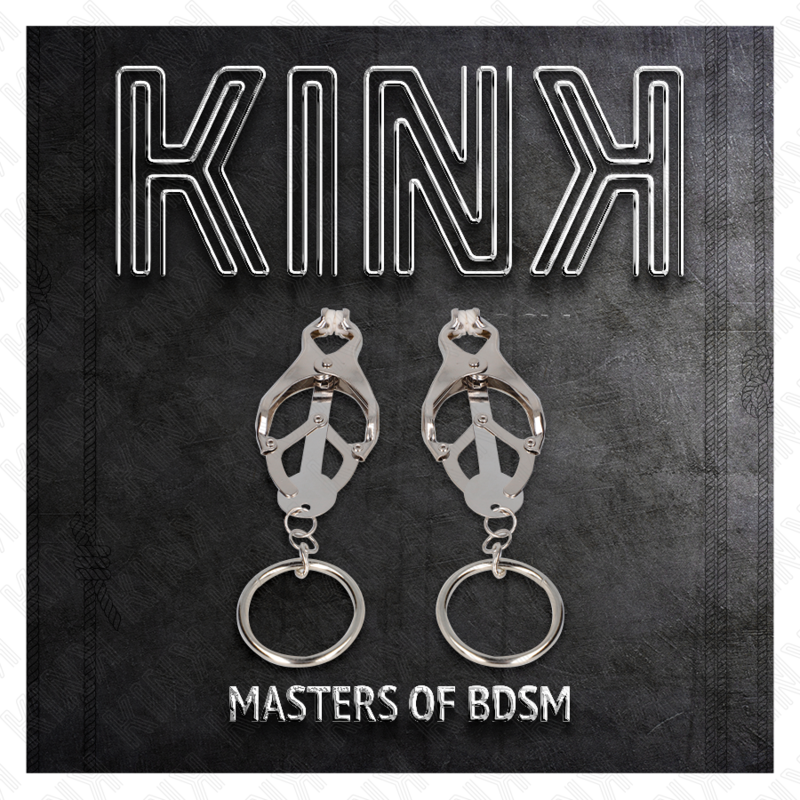 KINK - MORSETTI PER CAPEZZOLI CON O-RING GIAPPONESE CLOVER ARGENTO