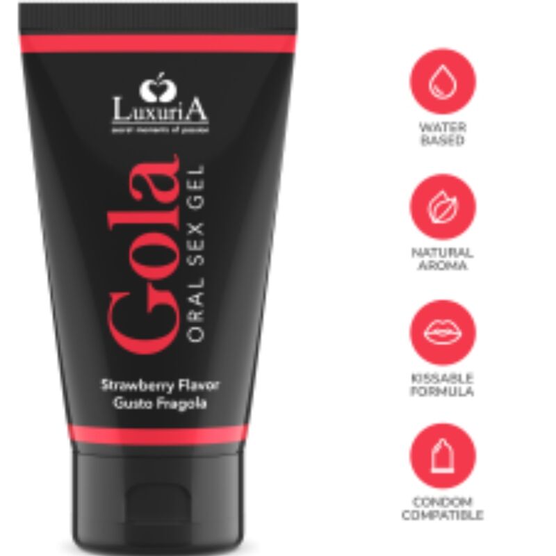 INTIMATELINE LUXURIA - GEL PER IL SESSO ORALE GUSTO FRAGOLA 50 ML