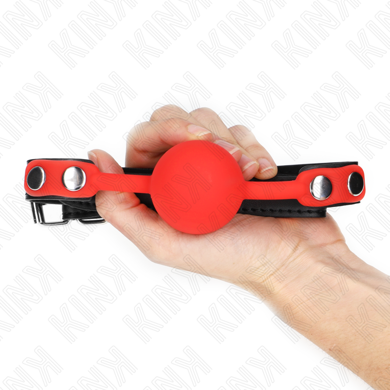 KINK - PALLA IN SILICONE ROSSA 4 CM BAVAGLIO 60 x 2 CM