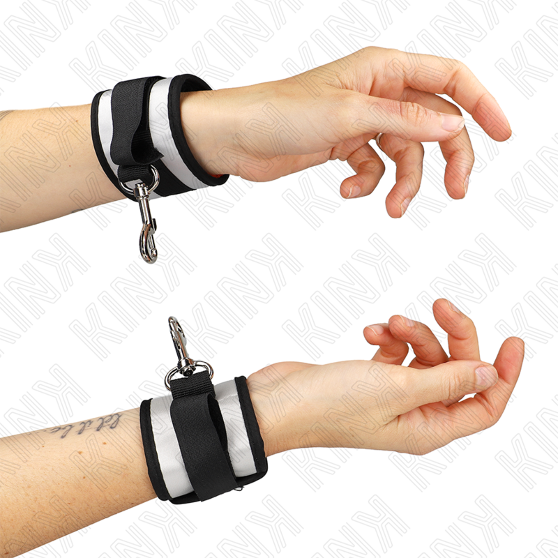 KINK - MANICHETTE IN NEOPRENE GRIGIE 23 X 5 CM