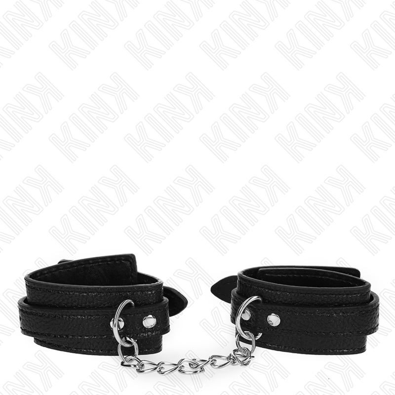 KINK - CINTURINI DA POLSO CON MOTIVO SERPENTE NERI REGOLABILI 20-28 CM X 5,4 CM