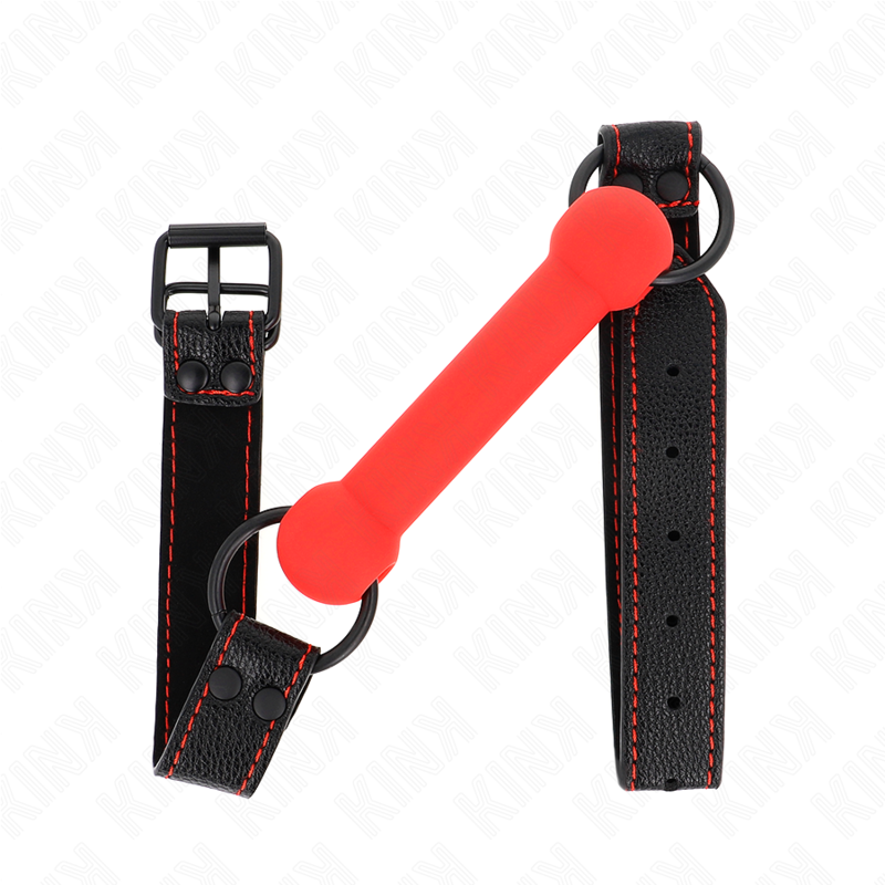 KINK - BANDAIA IN OSSO CON CINTURINO IN SIMILPELLE ROSSO REGOLABILE 41-57 CM