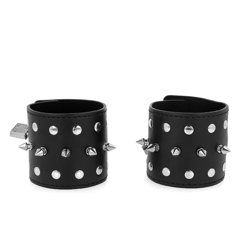 KINK - CINTURE DA POLSO PUNK CON PUNTE 25 X 6 CM