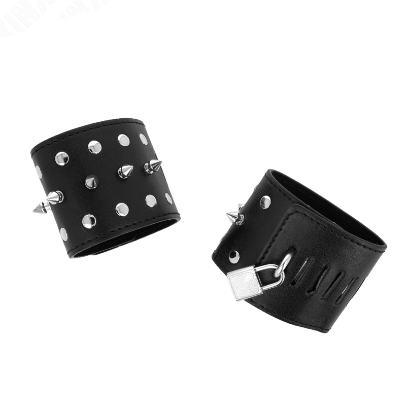 KINK - CINTURE DA POLSO PUNK CON PUNTE 25 X 6 CM