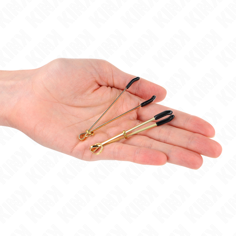KINK - MORSETTI PER CAPEZZOLI SOTTILI ORO 7 CM
