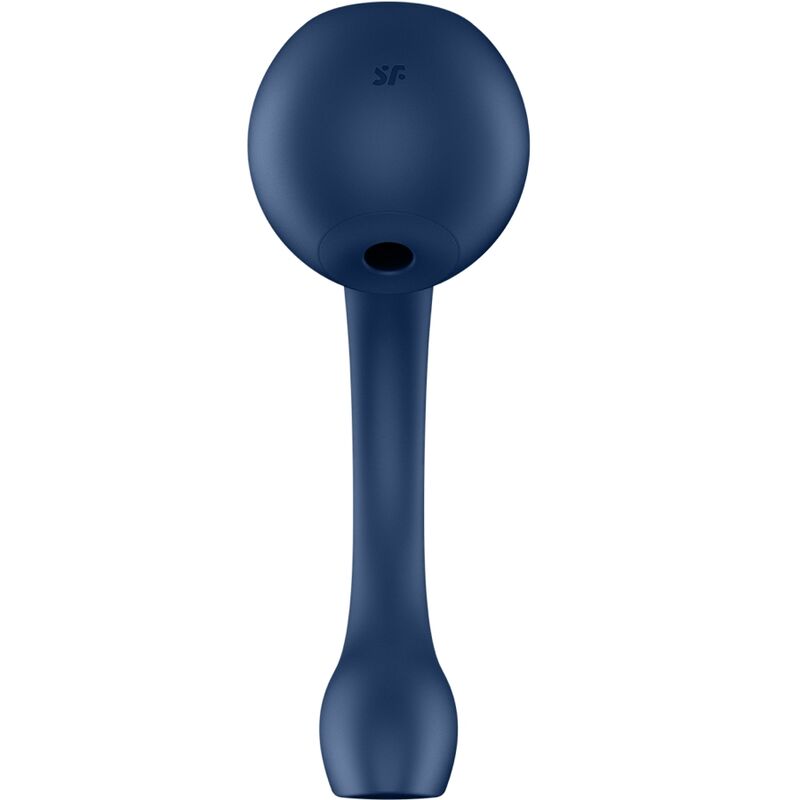 SATISFYER - PRO+ WAVE 4 ESTIMULADOR DE PUNTO G Y PULSOS DE AIRE APLICACIÓN GRATUITA AZUL OSCURO