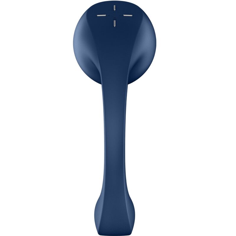 SATISFYER - PRO+ WAVE 4 ESTIMULADOR DE PUNTO G Y PULSOS DE AIRE APLICACIÓN GRATUITA AZUL OSCURO