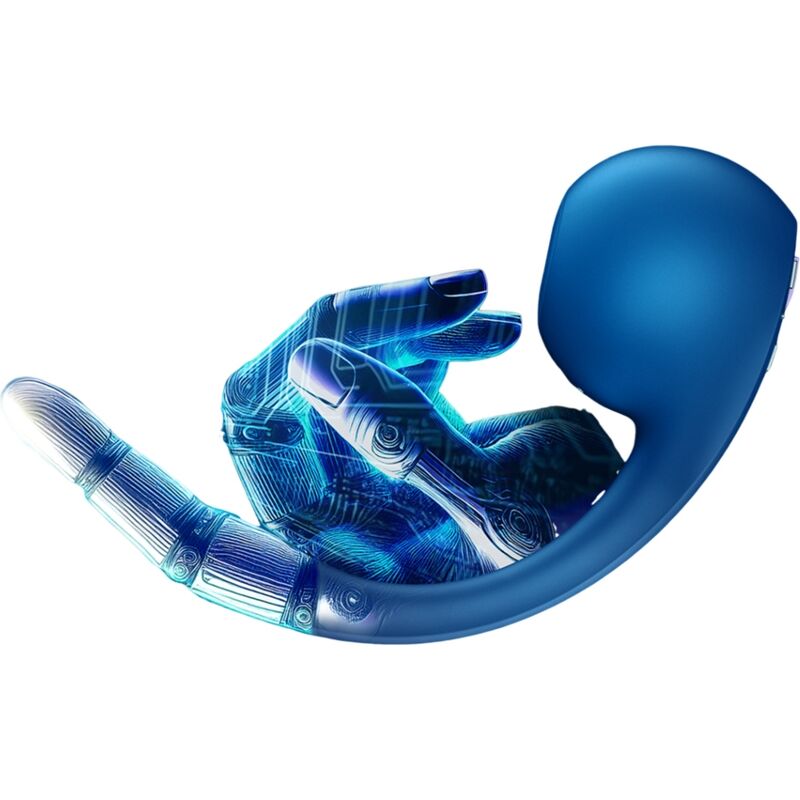 SATISFYER - PRO+ WAVE 4 ESTIMULADOR DE PUNTO G Y PULSOS DE AIRE APLICACIÓN GRATUITA AZUL OSCURO