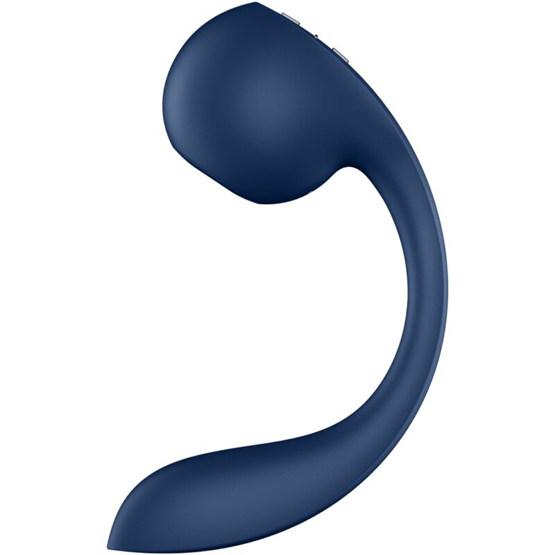 SATISFYER - PRO+ WAVE 4 ESTIMULADOR DE PUNTO G Y PULSOS DE AIRE APLICACIÓN GRATUITA AZUL OSCURO