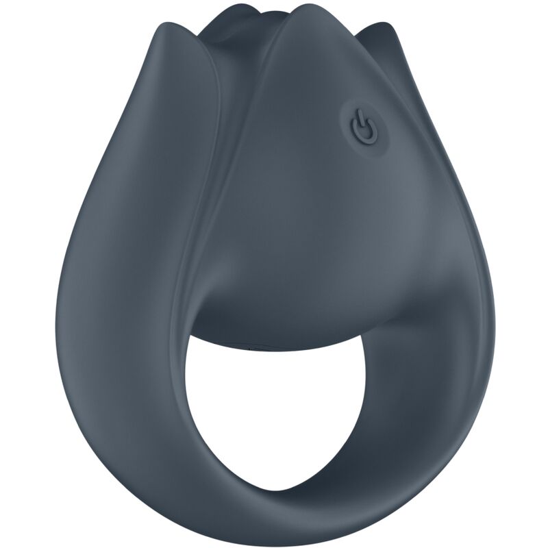 SATISFYER - PERFECT PAIR 2 MULTIVIBRADOR 2 EN 1 ANILLO PARA EL PENE Y ESTIMULADOR DE DEDO GRIS