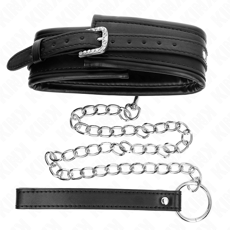 KINK - COLLANA CON CINTURINO CON FIBBIA LUCIDA 65 CM 48,5 CM X 5,3 CM