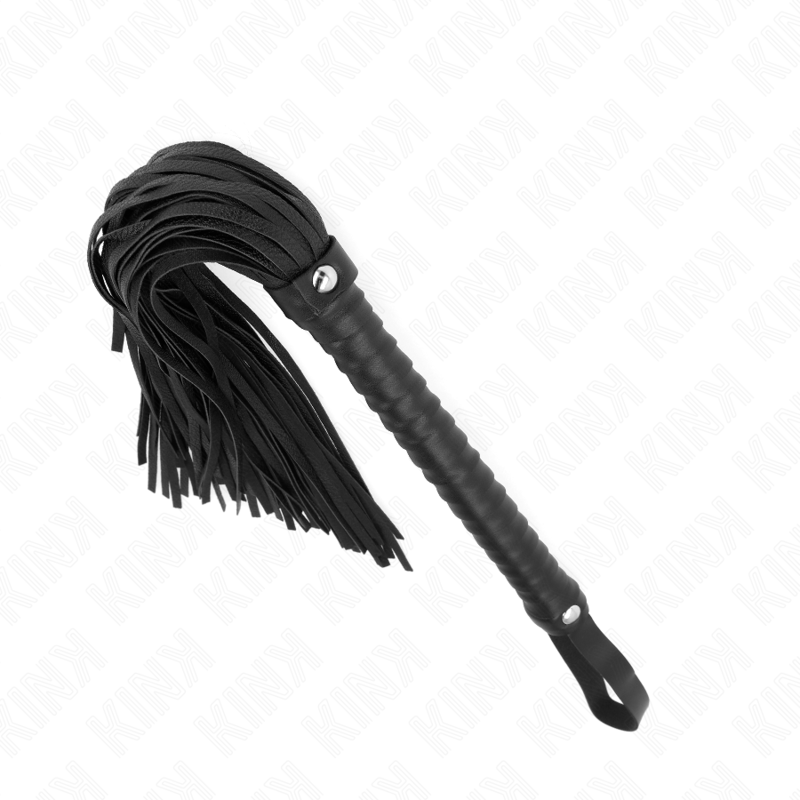 KINK - FRUSTA CON MANICO NERO TESTURIZZATO 48,5 CM