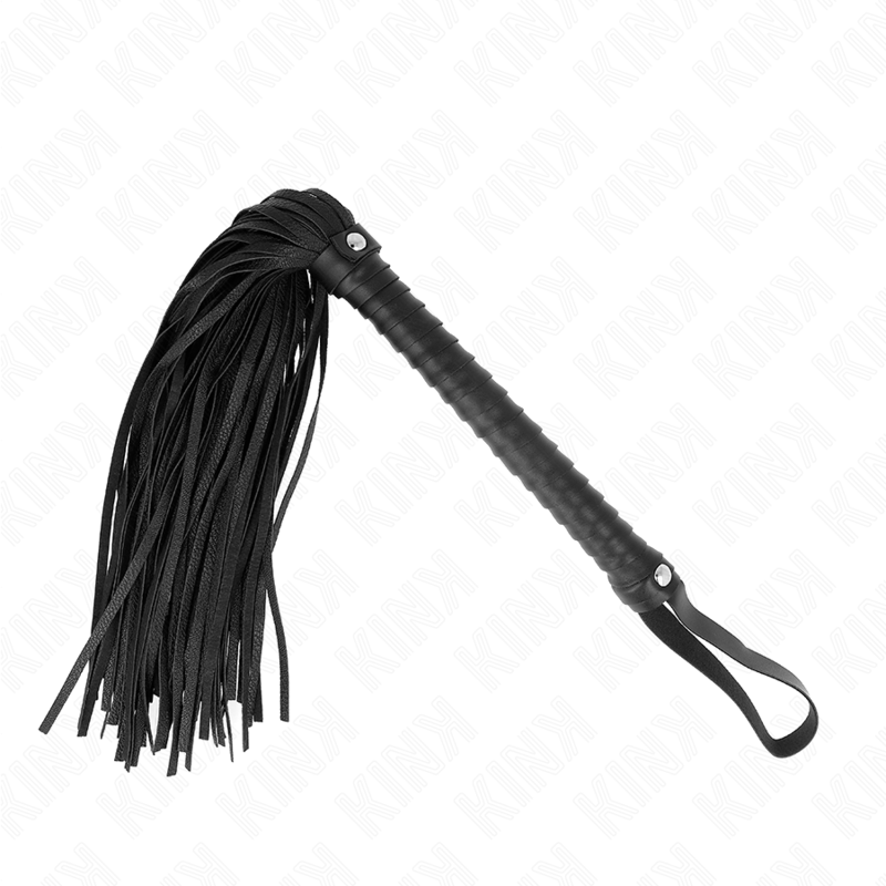KINK - FRUSTA CON MANICO NERO TESTURIZZATO 48,5 CM