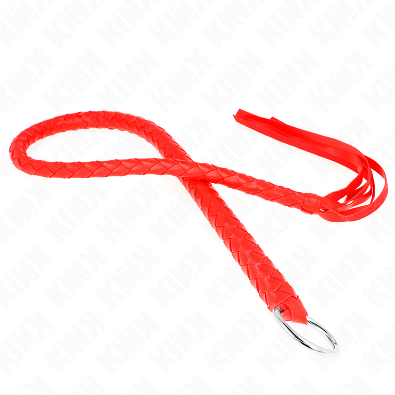 KINK - FRUSTA SERPENTE CON ANELLO ROSSO PER LA MANO 65 CM