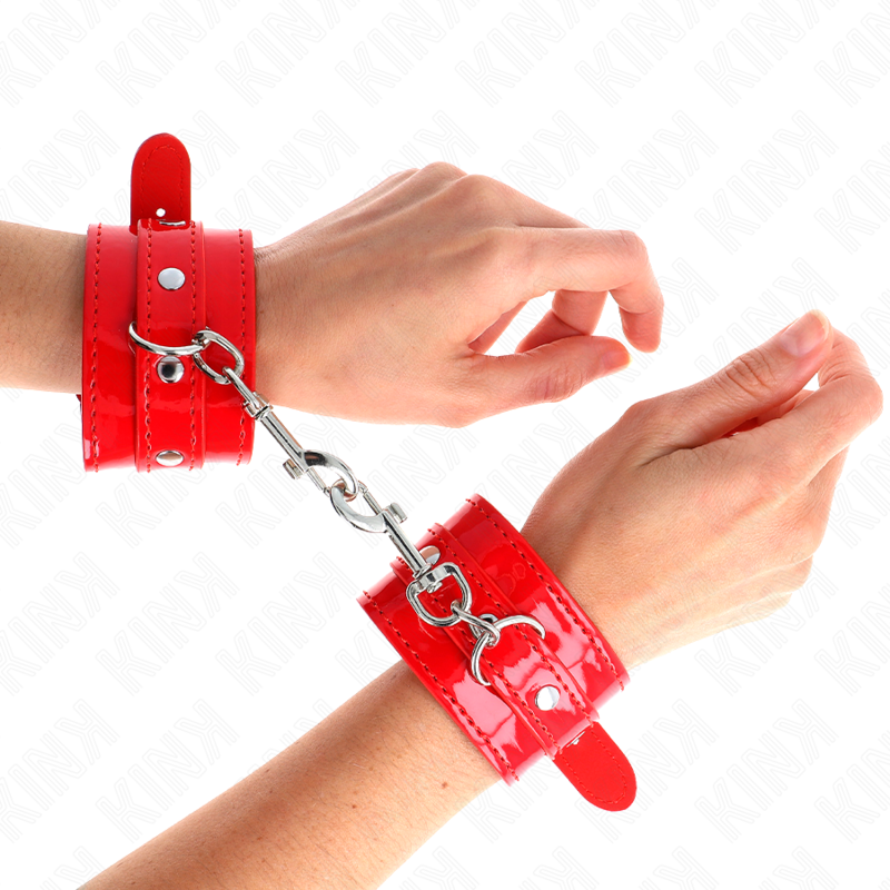 KINK - MANETTE LUCIDE ROSSE REGOLABILI 23-33 CM