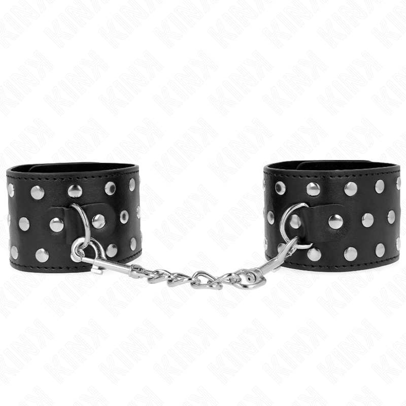 KINK - CINTURE DA POLSO PUNK REGOLABILI 19-24 CM X 5,5 CM