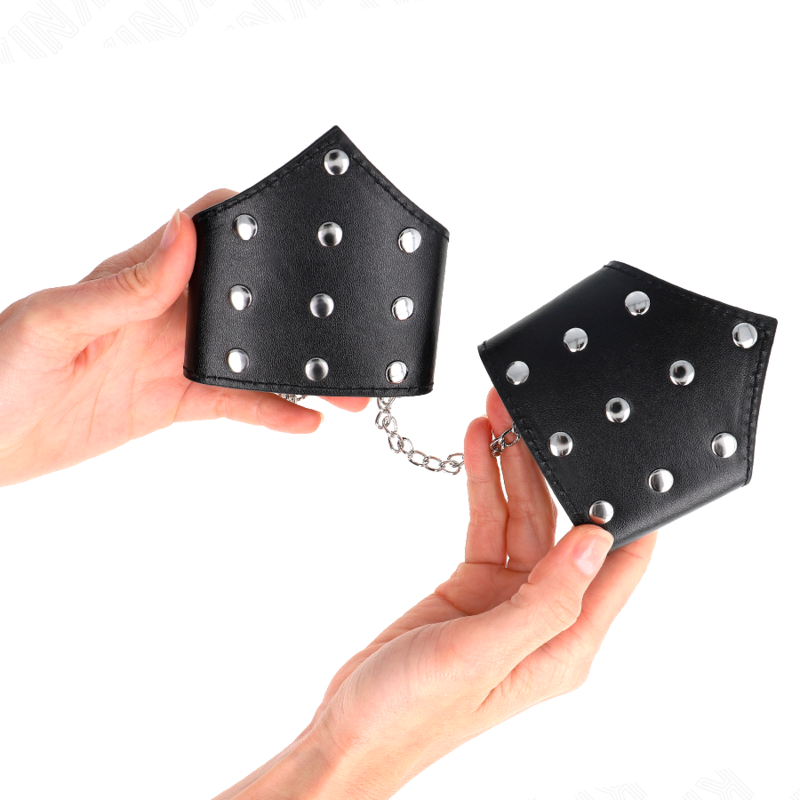 KINK - BRACCIALETTI STILE BLACK POINT CON CATENA REGOLABILE 17-23 CM X 8,5 CM