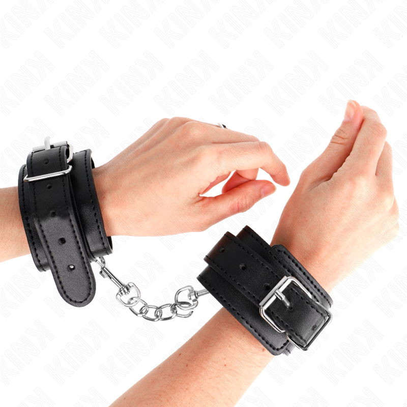 KINK - CINTURE PER POLSI SOTTILI NERE REGOLABILI 21-33 CM