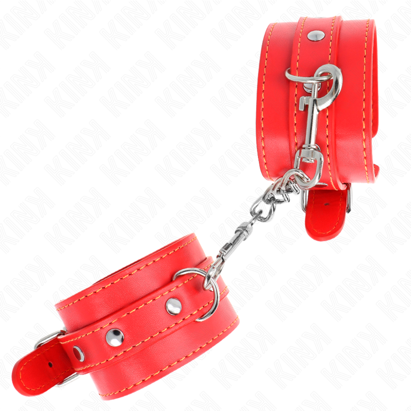 KINK - MUÑEQUERAS FINAS ROJAS AJUSTABLES 21-33 CM