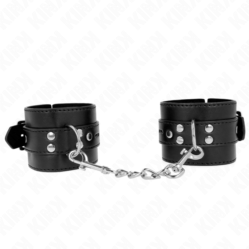 KINK - CINTURA DA POLSO NERA CON CINTURA NERA REGOLABILE 17-28 CM X 6 CM