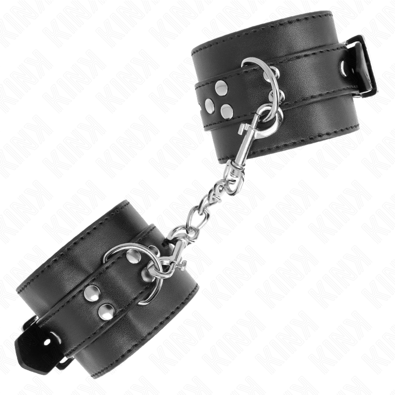 KINK - CINTURA DA POLSO NERA CON CINTURA NERA REGOLABILE 17-28 CM X 6 CM