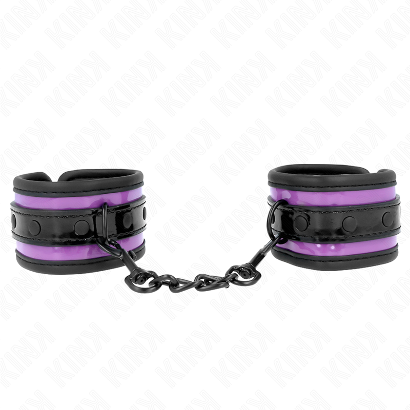 KINK - CINTURE DA POLSO IN NEOPRENE VIOLA CHIARO REGOLABILI 21-28 CM X 5 CM