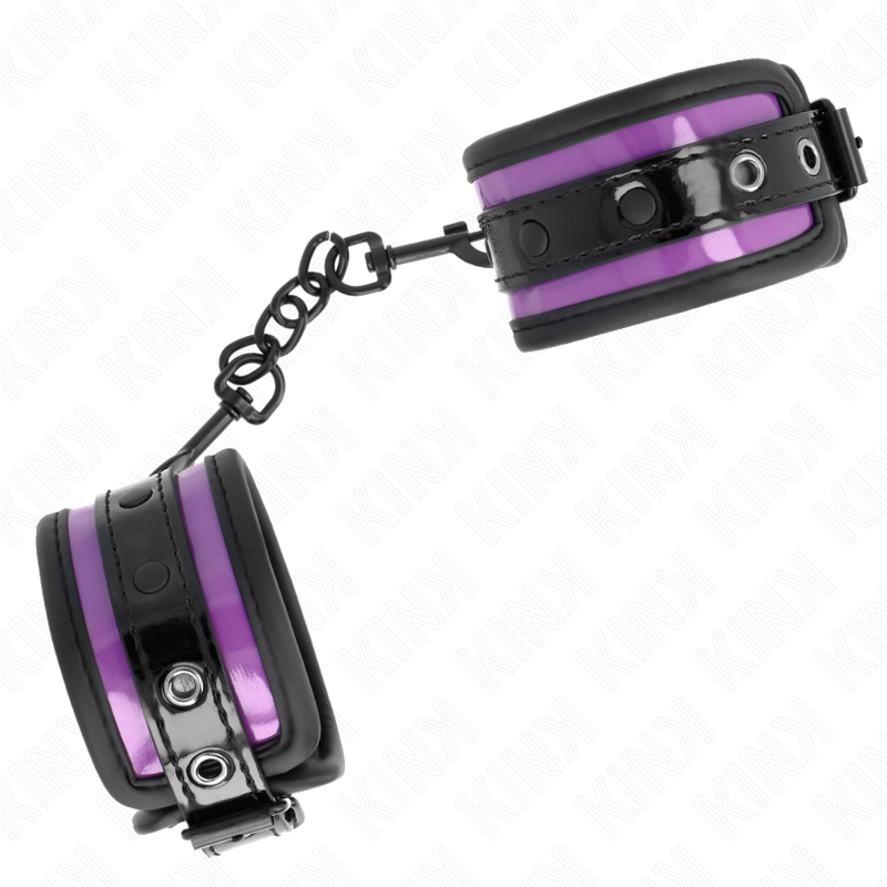 KINK - CINTURE DA POLSO IN NEOPRENE VIOLA CHIARO REGOLABILI 21-28 CM X 5 CM