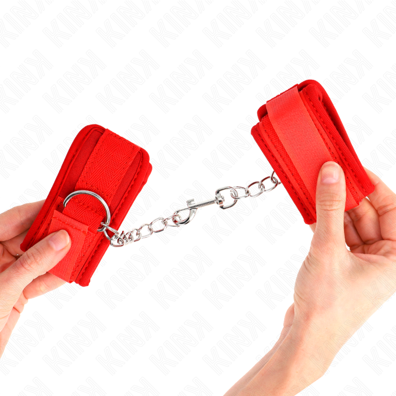KINK - FASCE DI FERMAPOLSO IN NEOPRENE ROSSE 42 X 5 CM