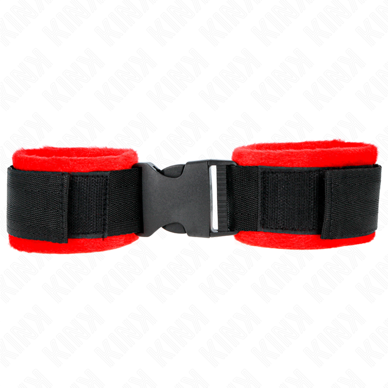 KINK - CINTURE PER POLSI IN NYLON CON GANCIO E ANELLO MODELLO NERO 1 REGOLABILI 25-35 CM X 6 CM