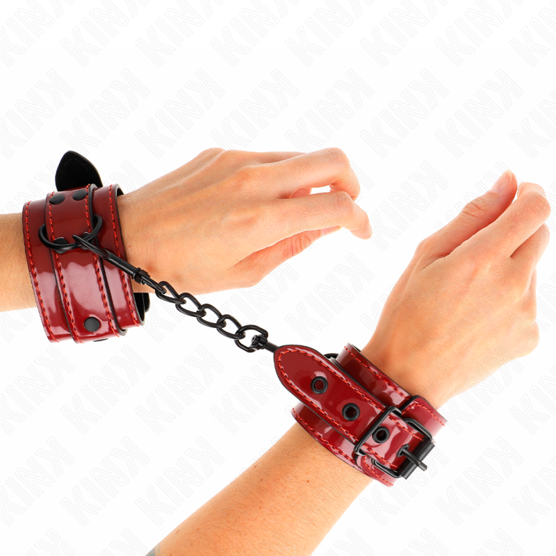 KINK - MANICHETTE ROSSO SCURO 23 X 5 CM