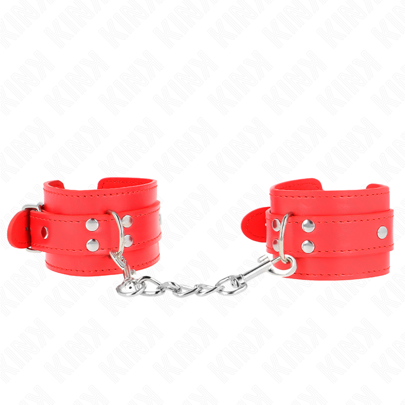 KINK - SEMPLICI FERMAPOLSI ROSSI REGOLABILI 20-23 CM X 5,5 CM
