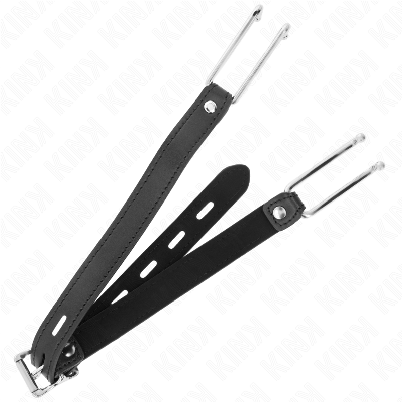 KINK - BAVAGLIO IN METALLO 11,5 CM CON CINTURINO IN SIMILPELLE REGOLABILE 39-58 CM X 2 CM