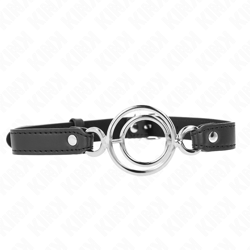KINK - BAVAGLIO CON PIÙ O-RING 5 CM NERO 63 X 2,5 CM