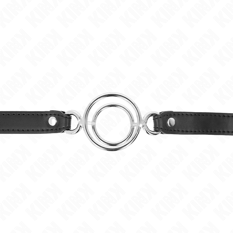 KINK - BAVAGLIO CON PIÙ O-RING 5 CM NERO 63 X 2,5 CM