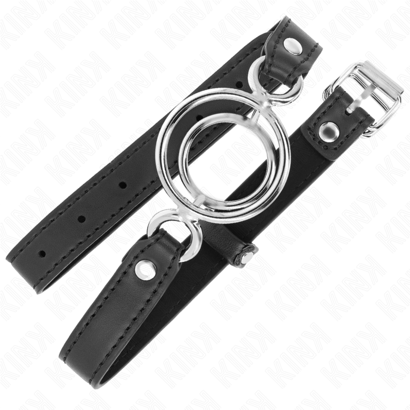 KINK - BAVAGLIO CON PIÙ O-RING 5 CM NERO 63 X 2,5 CM