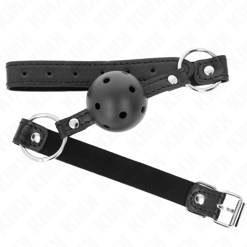 KINK - HOLLOW HARD BLACK BALL 4,5 CM GAG MODELLO 1 63,5 X 2 CM