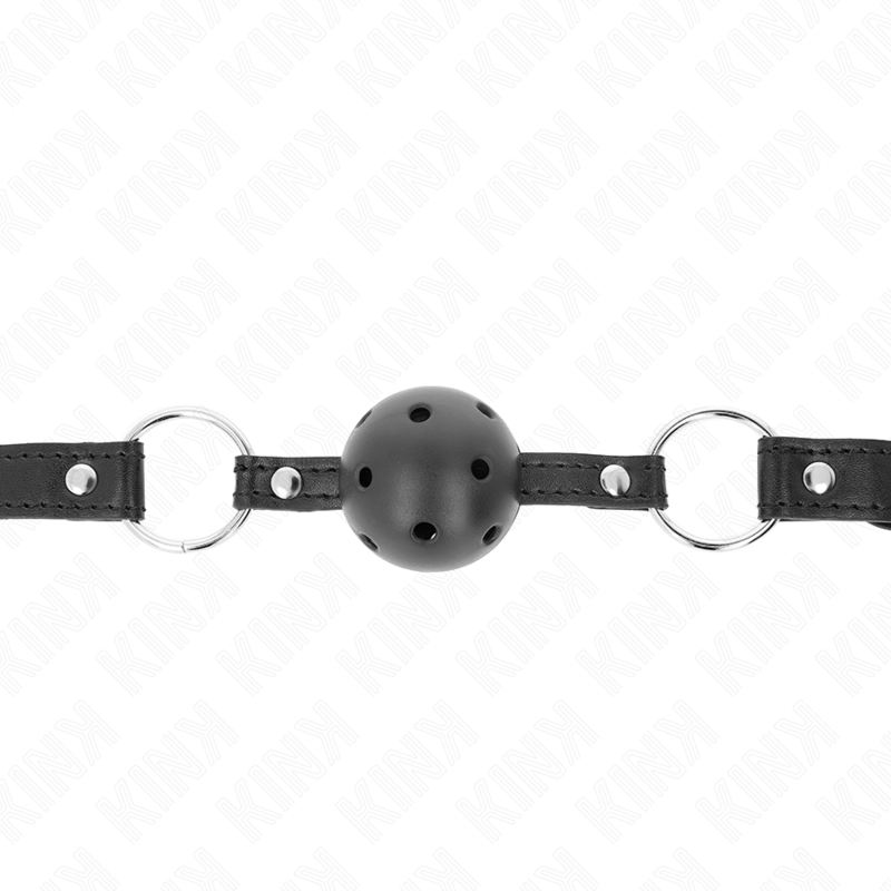 KINK - HOLLOW HARD BLACK BALL 4,5 CM GAG MODELLO 1 63,5 X 2 CM