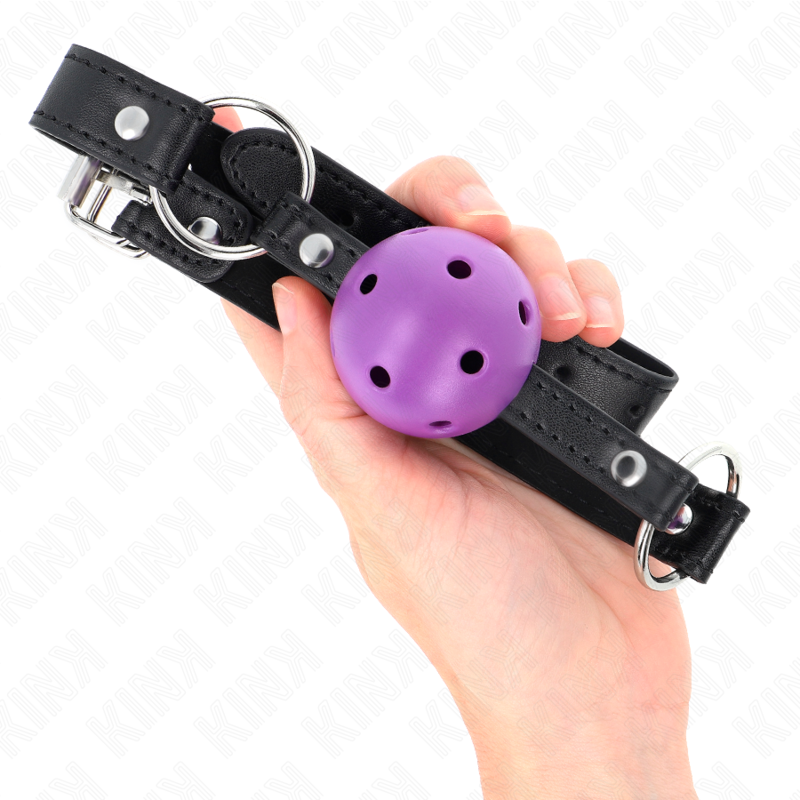 KINK - PALLA VIOLA RIGIDA E CAVO 4,5 CM BAVAGLIO 63,5 X 2 CM