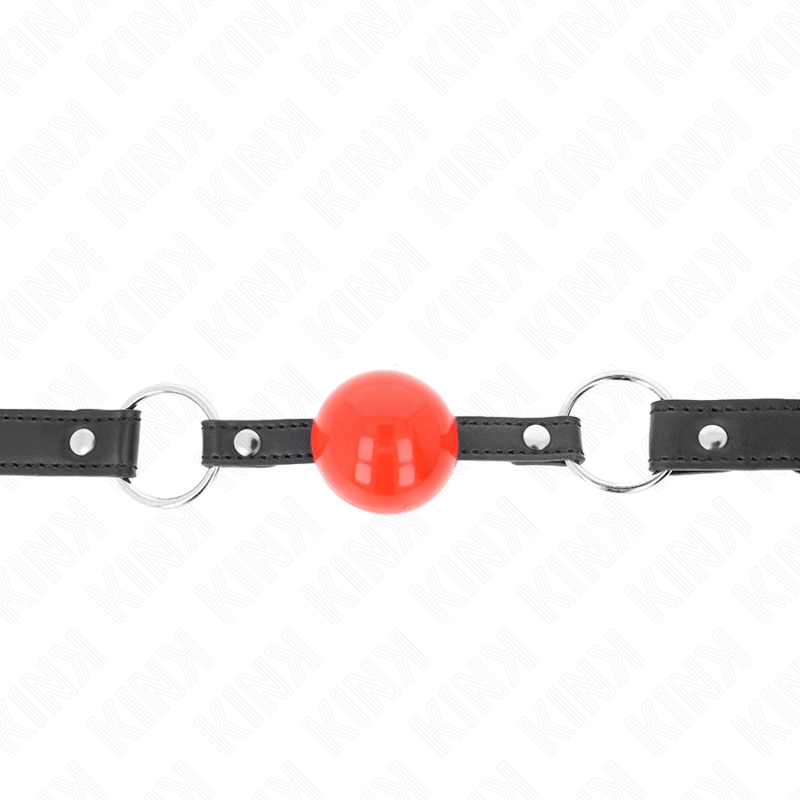 KINK - BALL 4 CM BAG CON LUCCHETTO PALLA ROSSA CINTURINO NERO 60 x 2 CM