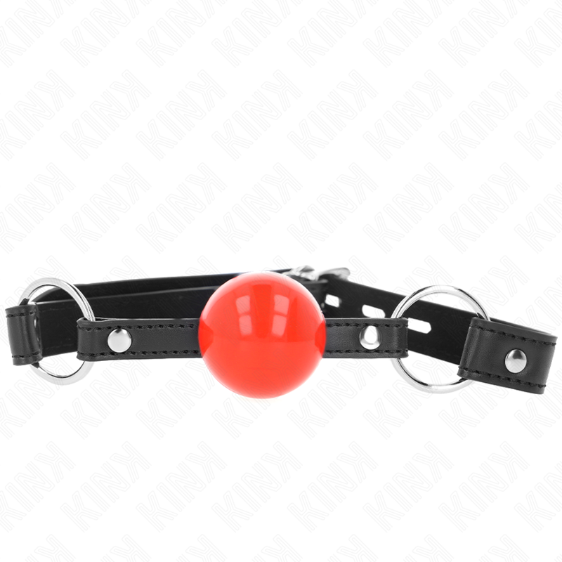 KINK - BALL 4 CM BAG CON LUCCHETTO PALLA ROSSA CINTURINO NERO 60 x 2 CM